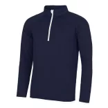 jc031 - Bluza barbati cu fermoar pe guler - AWD Cool Sweat - [French Navy/Arctic White]