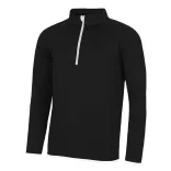 jc031 - Bluza barbati cu fermoar pe guler - AWD Cool Sweat - [Jet Black/Arctic White]
