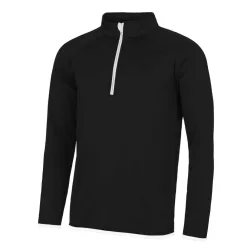   jc031 - Bluza barbati cu fermoar pe guler - AWD Cool Sweat - [Jet Black/Arctic White]