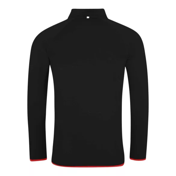 jc031 - Bluza barbati cu fermoar pe guler - AWD Cool Sweat - [Jet Black/Fire Red]