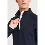jc031 - Bluza barbati cu fermoar pe guler - AWD Cool Sweat - [Jet Black/Fire Red]