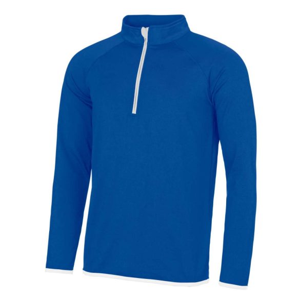 jc031 - Bluza barbati cu fermoar pe guler - AWD Cool Sweat - [Royal Blue/Arctic White]