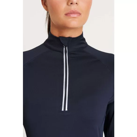 jc035 - Bluza dama cu fermoar pe guler - AWD Cool Flex - [French Navy]