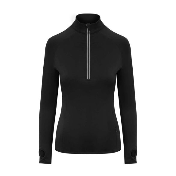 jc035 - Bluza dama cu fermoar pe guler - AWD Cool Flex - [Jet Black]