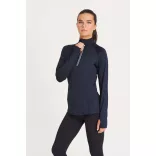 jc035 - Bluza dama cu fermoar pe guler - AWD Cool Flex - [Jet Black]