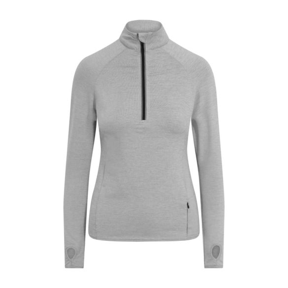 jc035 - Bluza dama cu fermoar pe guler - AWD Cool Flex - [Silver Grey]