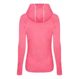 jc038 - Bluza dama cu gluga cu elastic Cool Cowl [Electric Pink Melange]