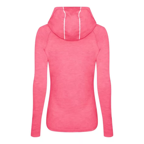 jc038 - Bluza dama cu gluga cu elastic Cool Cowl [Electric Pink Melange]