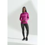 jc038 - Bluza dama cu gluga cu elastic Cool Cowl [Electric Pink Melange]