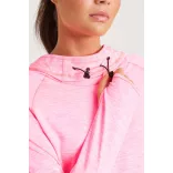 jc038 - Bluza dama cu gluga cu elastic Cool Cowl [Jet Black]