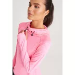 jc038 - Bluza dama cu gluga cu elastic Cool Cowl [Jet Black]