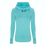 jc038 - Bluza dama cu gluga cu elastic Cool Cowl [Ocean Melange]