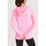 jc038 - Bluza dama cu gluga cu elastic Cool Cowl [Ocean Melange]