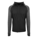 jc057 - Zoodie barbati Cool Contrast [Black/Black Slate Melange]