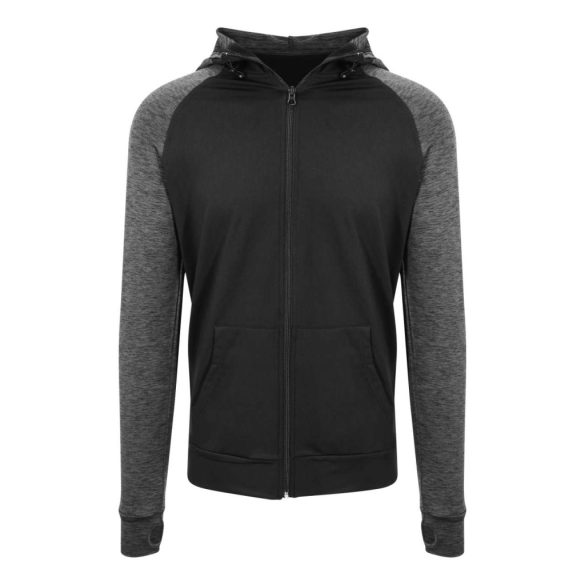 jc057 - Zoodie barbati Cool Contrast [Black/Black Slate Melange]