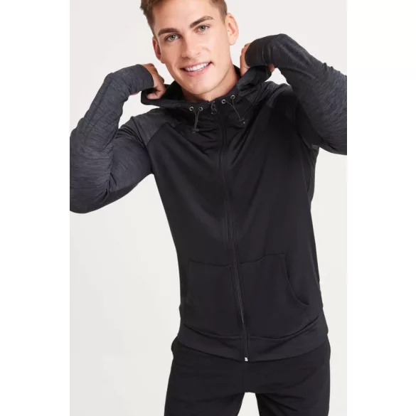 jc057 - Zoodie barbati Cool Contrast [Jet Black]