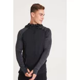 jc057 - Zoodie barbati Cool Contrast [Jet Black]