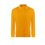 jp103 - Bluza polo TIPPED 100 [Mustard/White]