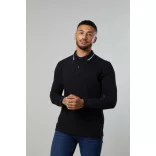jp103 - Bluza polo TIPPED 100 [Mustard/White]