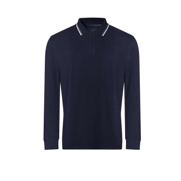jp103 - Bluza polo TIPPED 100 [Oxford Navy/White]