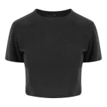 jt006 - Tricou cropped dama JT Tri-Blend T [Heather Black]