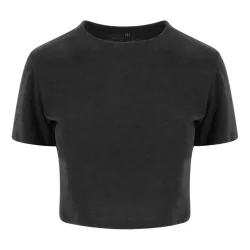 jt006 - Tricou cropped dama JT Tri-Blend T [Heather Black]