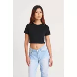 jt006 - Tricou cropped dama JT Tri-Blend T [Heather Black]
