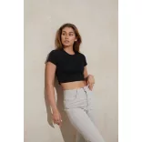 jt006 - Tricou cropped dama JT Tri-Blend T [Heather Grey]