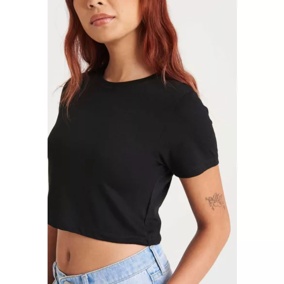 jt006 - Tricou cropped dama JT Tri-Blend T [Heather Grey]