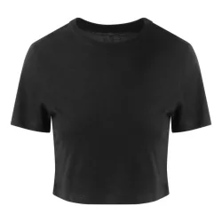 jt006 - Tricou cropped dama JT Tri-Blend T [Solid Black]