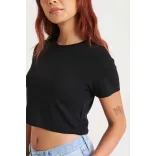 jt006 - Tricou cropped dama JT Tri-Blend T [Solid White]