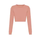 jt016 - Tricou dama L/S Cropped T [Dusty Pink]