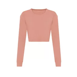 jt016 - Tricou dama L/S Cropped T [Dusty Pink]