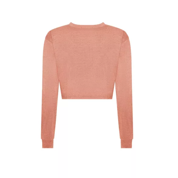 jt016 - Tricou dama L/S Cropped T [Dusty Pink]