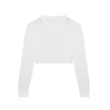 jt016 - Tricou dama L/S Cropped T [Solid White]