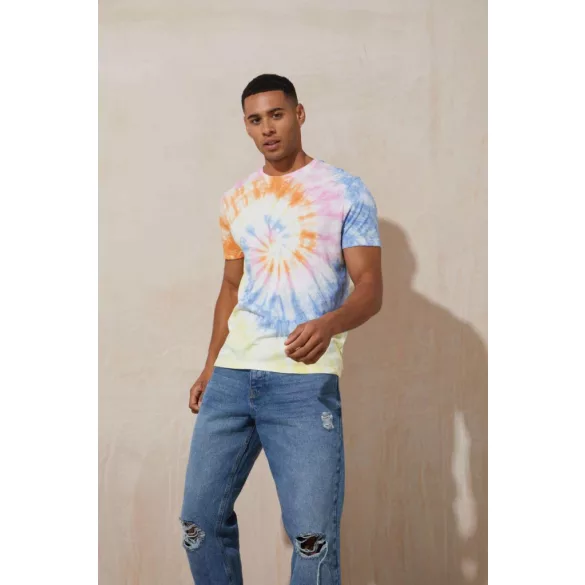 jt022 - Tricou adult unisex Tie-Dye T [Pastel Sunset Dip]