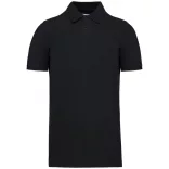 ka2025 - Tricou polo adult barbat - bumbac organic pique 180gr. - KARIBAN [Black]