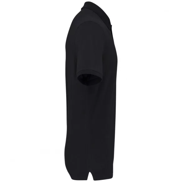ka2025 - Tricou polo adult barbat - bumbac organic pique 180gr. - KARIBAN [Black]