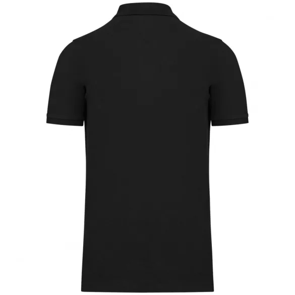 ka2025 - Tricou polo adult barbat - bumbac organic pique 180gr. - KARIBAN [Black]