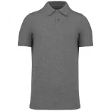 ka2025 - Tricou polo adult barbat - bumbac organic pique 180gr. - KARIBAN [Grey Heather]