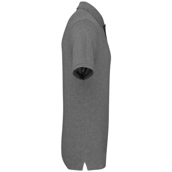 ka2025 - Tricou polo adult barbat - bumbac organic pique 180gr. - KARIBAN [Grey Heather]