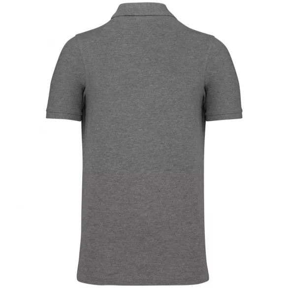 ka2025 - Tricou polo adult barbat - bumbac organic pique 180gr. - KARIBAN [Grey Heather]