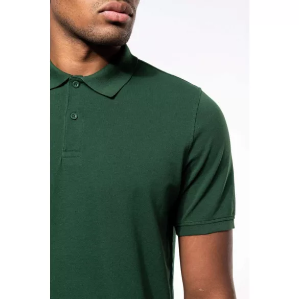 ka2025 - Tricou polo adult barbat - bumbac organic pique 180gr. - KARIBAN [Navy]
