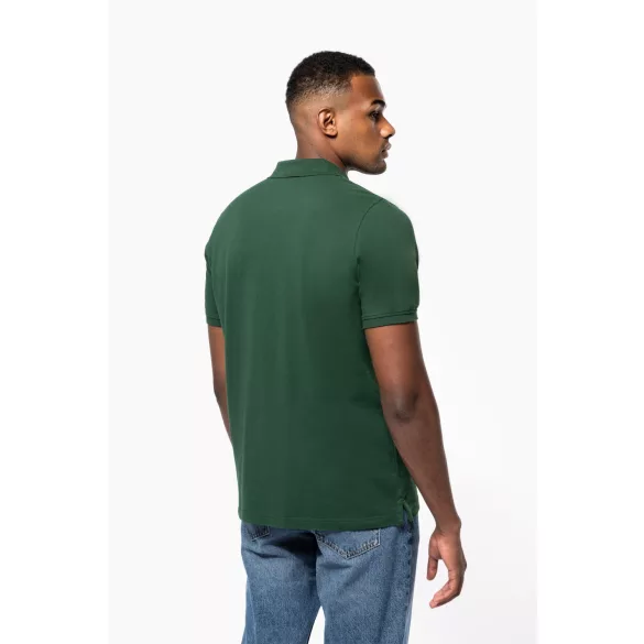 ka2025 - Tricou polo adult barbat - bumbac organic pique 180gr. - KARIBAN [Navy]