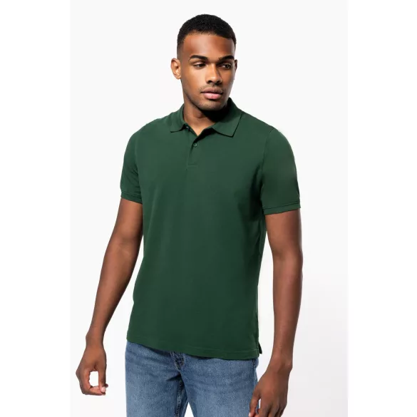 ka2025 - Tricou polo adult barbat - bumbac organic pique 180gr. - KARIBAN [Red]