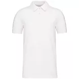 ka2025 - Tricou polo adult barbat - bumbac organic pique 180gr. - KARIBAN [White]
