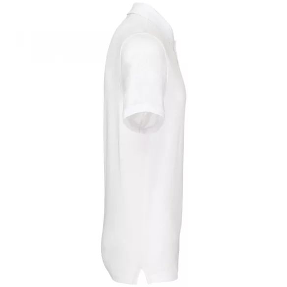 ka2025 - Tricou polo adult barbat - bumbac organic pique 180gr. - KARIBAN [White]