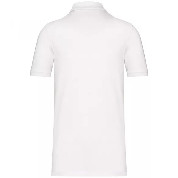 ka2025 - Tricou polo adult barbat - bumbac organic pique 180gr. - KARIBAN [White]