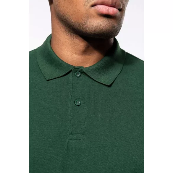 ka2025 - Tricou polo adult barbat - bumbac organic pique 180gr. - KARIBAN [White]