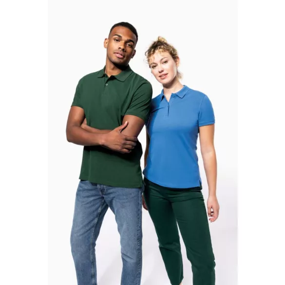 ka2025 - Tricou polo adult barbat - bumbac organic pique 180gr. - KARIBAN [White]